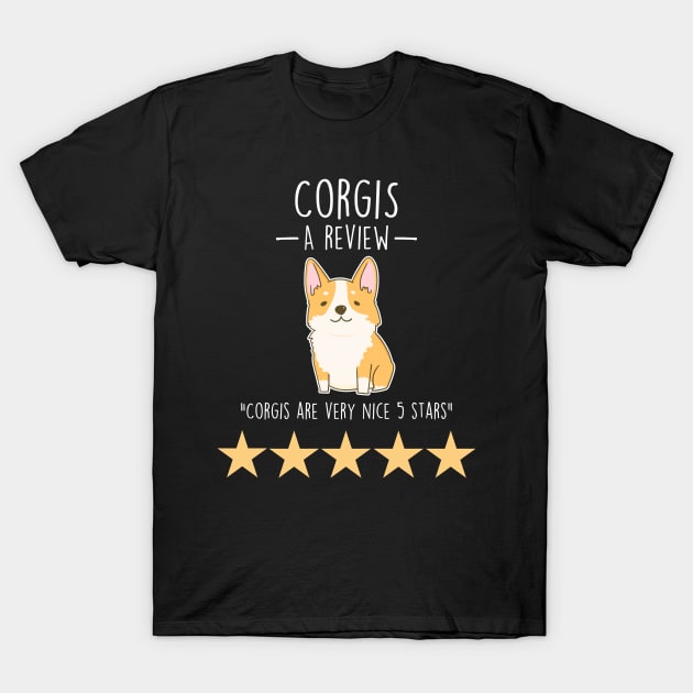 Corgi Review T-Shirt by Psitta